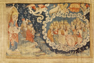 子羊の昇天、いいえ。 48「アンジェの黙示録」、1373-87（タペストリー） 作： Nicolas Bataille